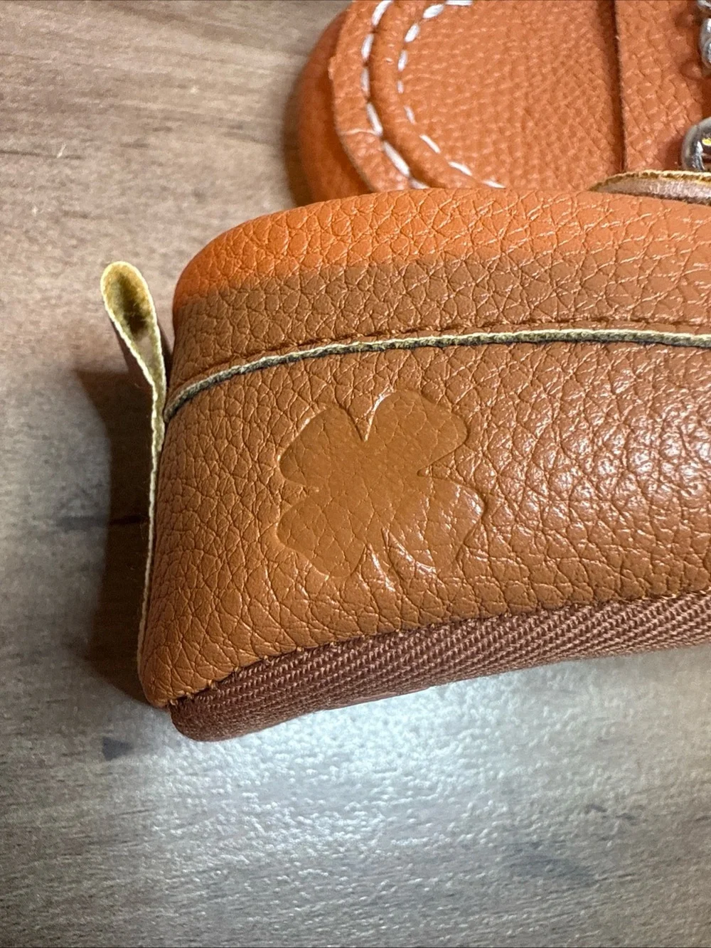 Lucky Brand Kids Orange Brown Moccasin Loafers with Bit Detail